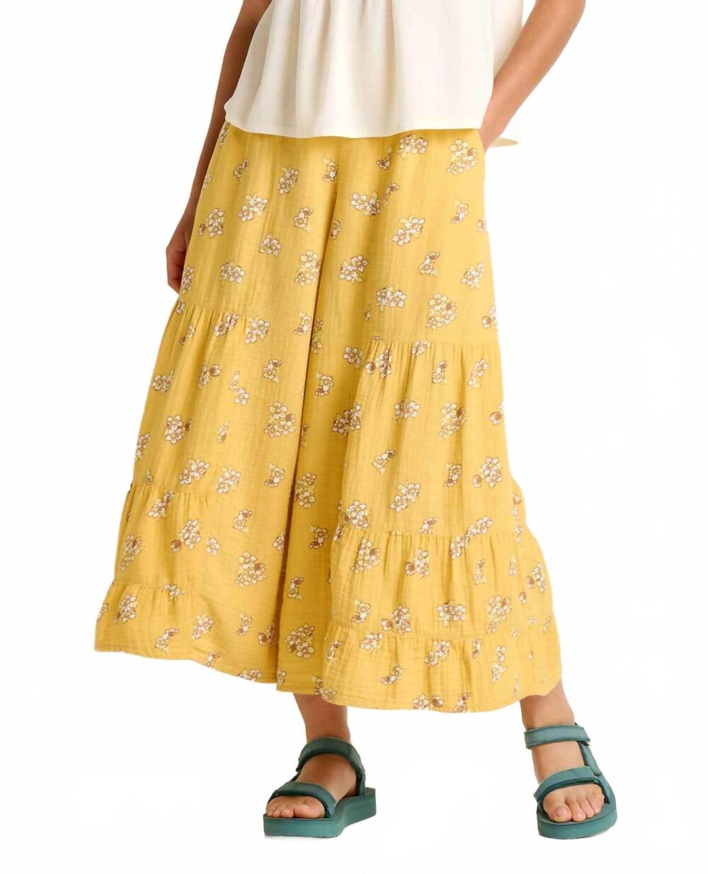 NEW TOAD&CO tate double weave palazzo pants in toucan print